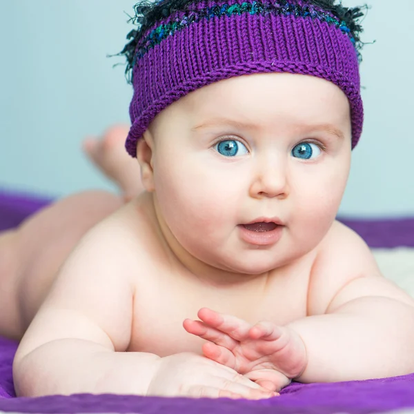 Close-up newborn girl — Stock Photo, Image