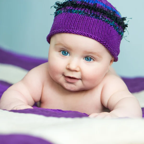 Close-up newborn girl — Stock Photo, Image