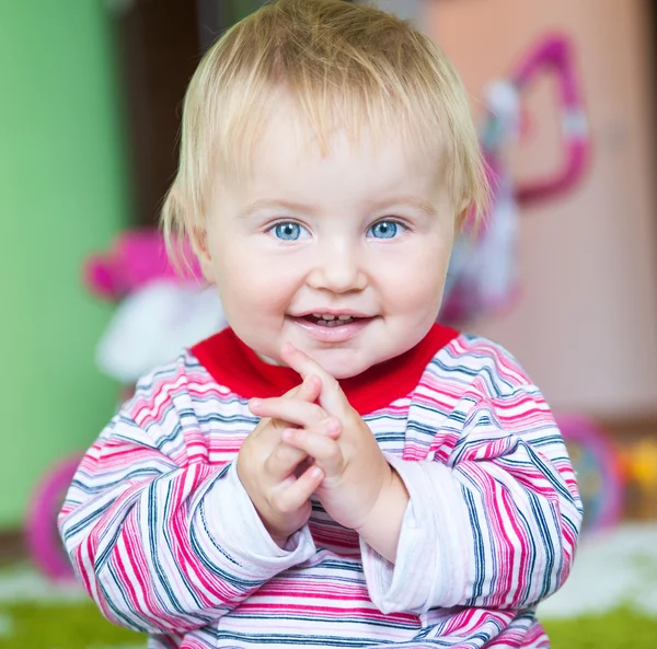Blue-eyed toddler — Stock Photo, Image