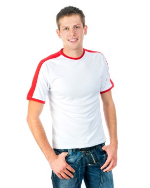 genç adam t-shirt
