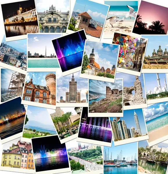 Photos from travels to different countries Royalty Free Stock Photos