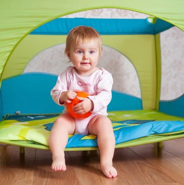 Baby playing at home — Stock Photo, Image