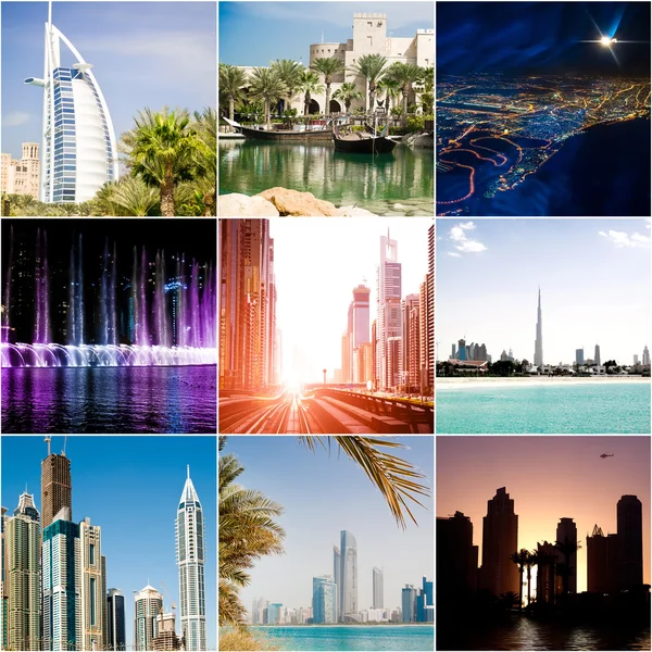 Conjunto de fotos de Dubai — Foto de Stock