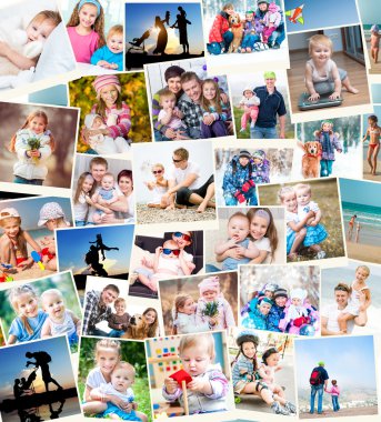 Aile polaroid fotoğraf