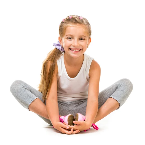 Girl doing exercises ⬇ Stock Photo, Image by © tan4ikk 49448579