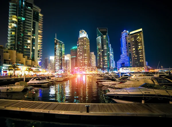 Widok obszaru dzielnicy dubai Marina — Zdjęcie stockowe