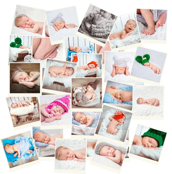 Zoete pasgeboren baby's foto 's — Stockfoto