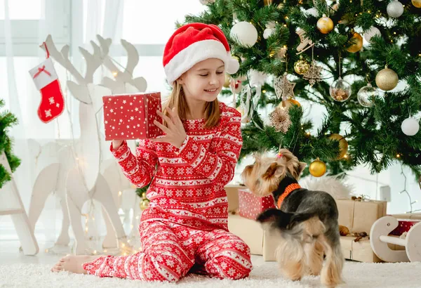 Niño en Navidad — Foto de Stock