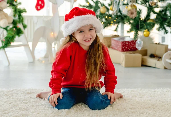 Child girl in Christmas time — Stock Photo, Image