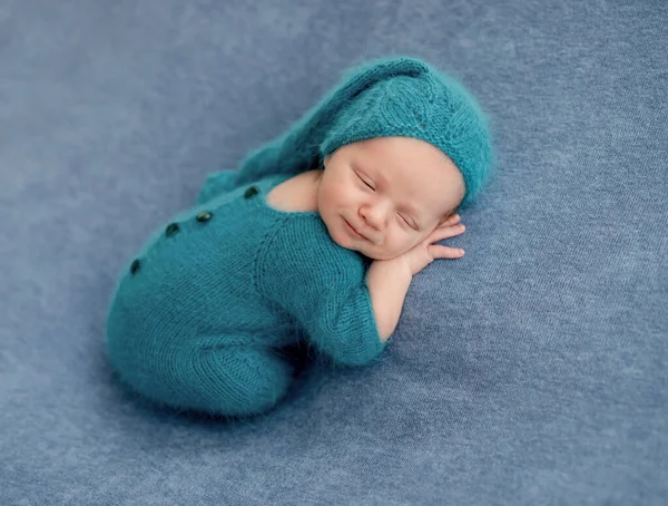 Portrait of newborn baby boy — Stock Photo, Image