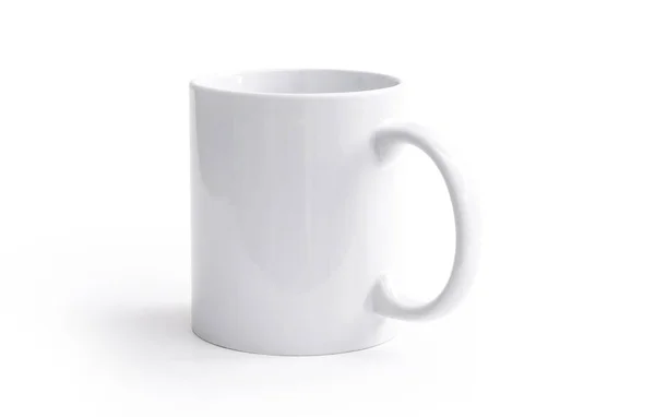 Біла чашка ізольована фотографія — стокове фото