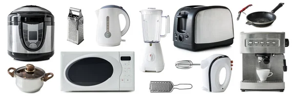 Kitchen electronics set collage — Stock Photo, Image