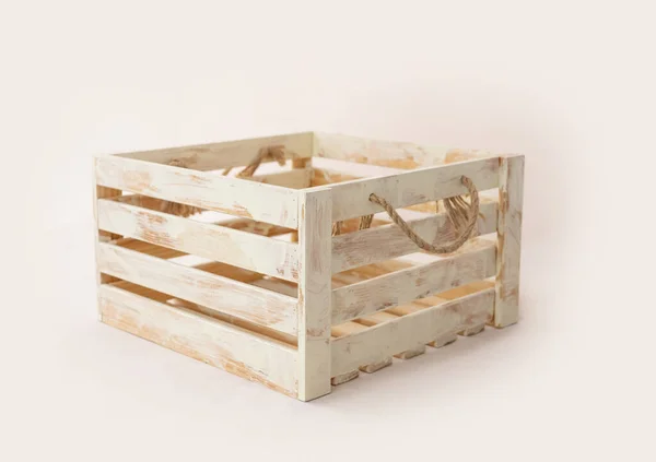 Коробка из-под деревянного контейнера — стоковое фото