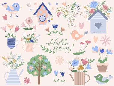 Romantik çiçek desenleri