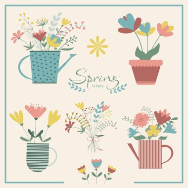 Romantik çiçek desenleri