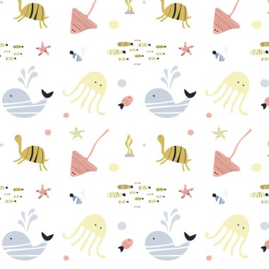 Su altı dünyası. Kusursuz desen