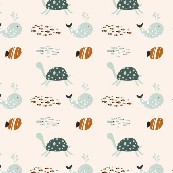 Su altı dünyası. Kusursuz desen