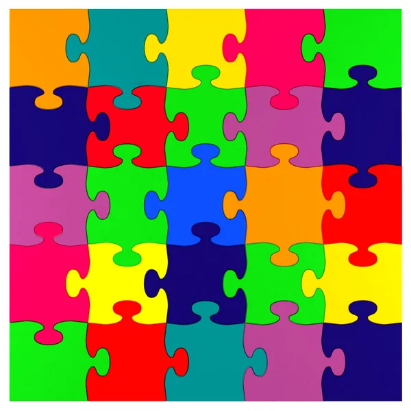 Regenboog puzzel — Stockfoto