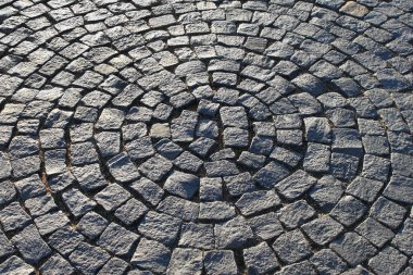 Pavement in the form of a circle clipart