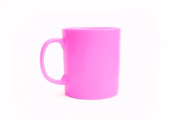 粉色马克杯 — 图库照片
