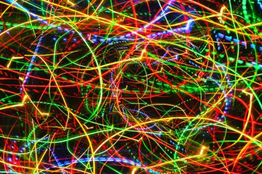 çizgiler hareket parlak neon ışıkları