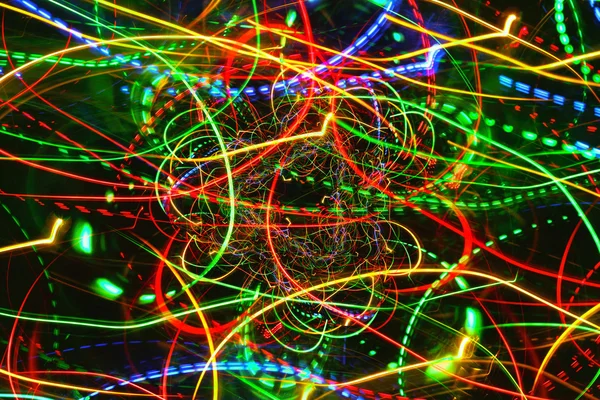 Неоновые светящиеся линии — стоковое фото