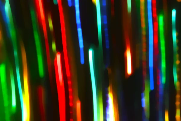 Luzes brilhantes de néon de movimento linhas — Fotografia de Stock