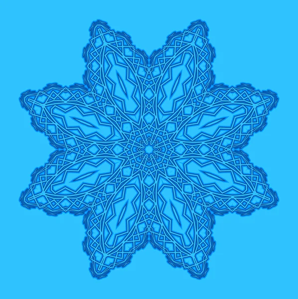Blauwe achtergrond met abstracte vorm — Stockfoto