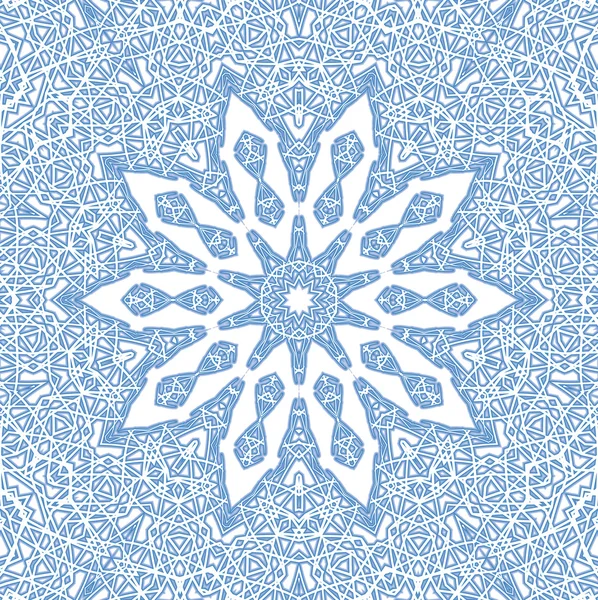 Modèle bleu abstrait sur blanc — Photo