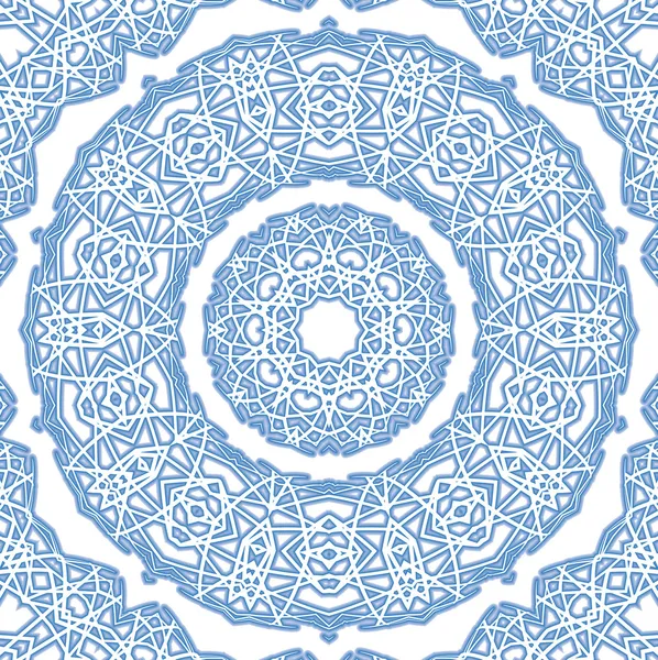 Abstrakt blå mönster på vit — Stockfoto
