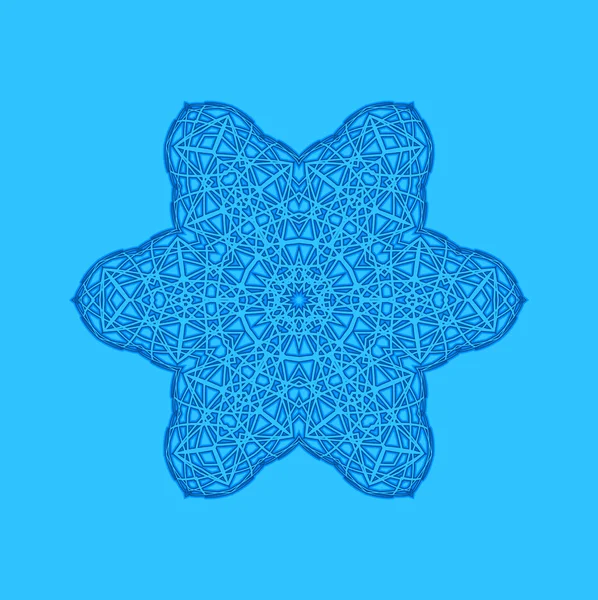 Синий фон с абстрактной формой — стоковое фото