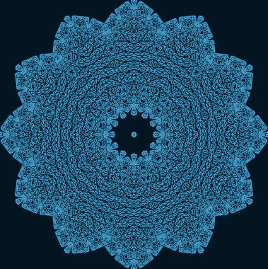 siyah zemin üzerine mavi soyut şekli