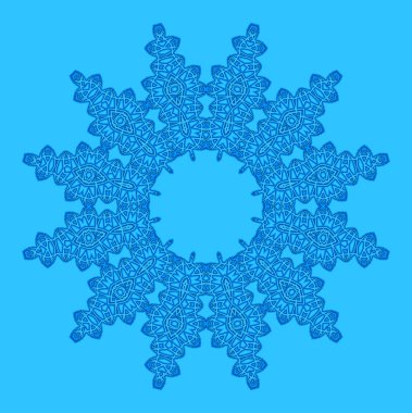 soyut şekli ile mavi arka plan