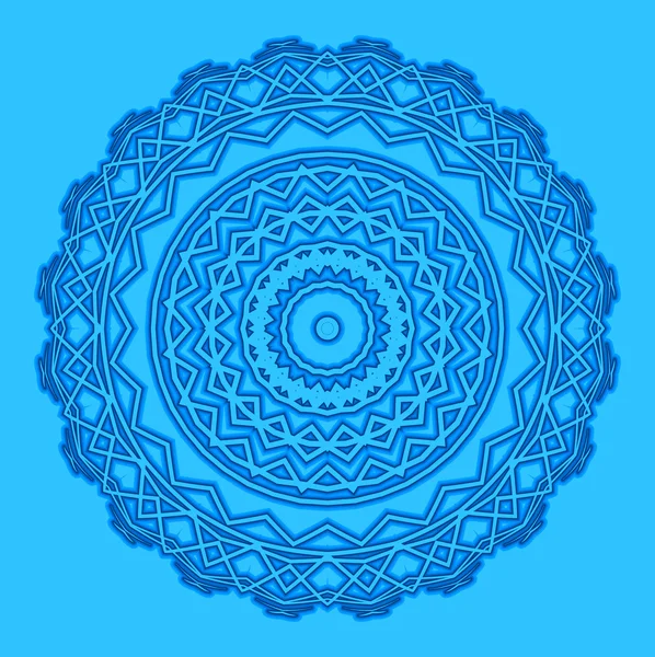 Sfondo blu con astratta forma rotonda — Foto Stock
