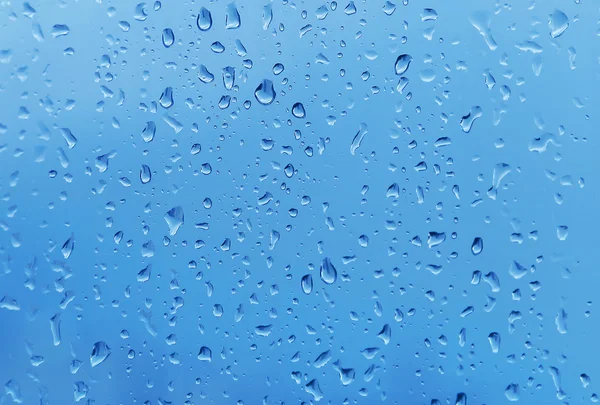 Drops of water on glass — Stock Photo, Image