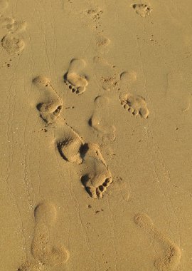 deniz kum footprints ile
