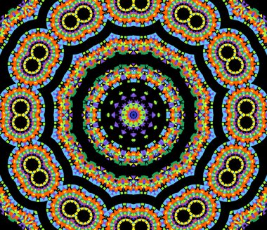 parlak geometrik desen