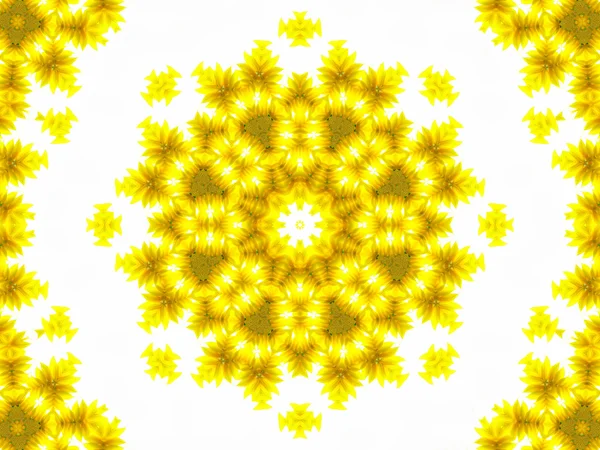 Abstract patroon van zonnebloem — Stockfoto