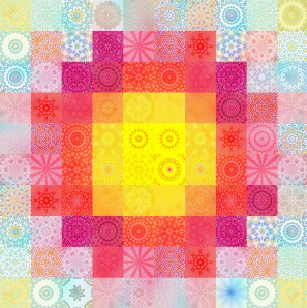 Цветной фон с абстрактной мозаикой — стоковое фото