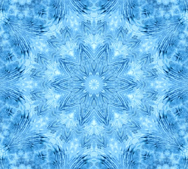 Blå abstrakt koncentriska mönster — Stockfoto