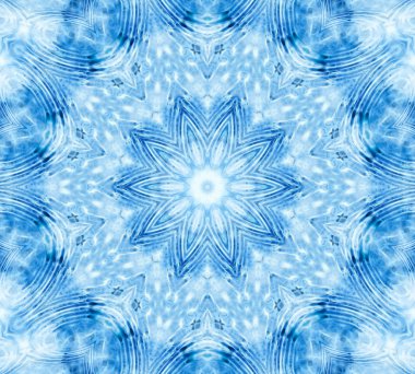 mavi soyut konsantrik desen