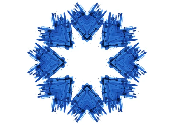 Bright blue shape on white — Stock Photo, Image