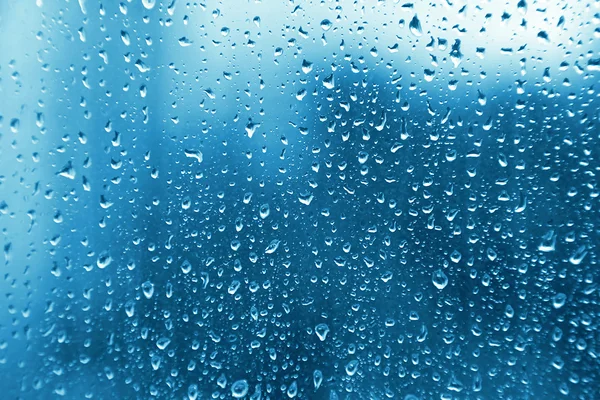 Gocce d'acqua su vetro — Foto Stock