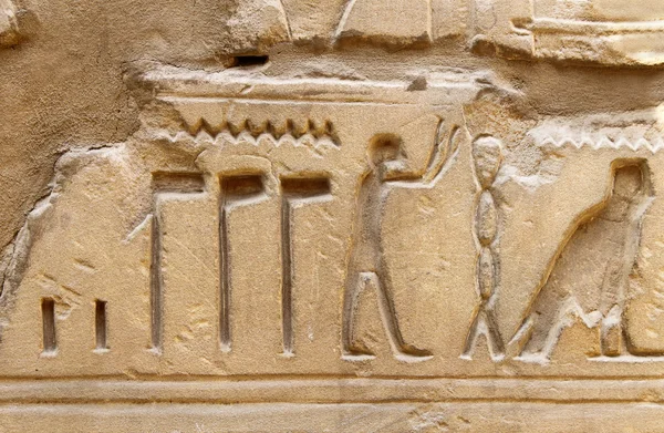 Antike ägyptische Bilder und Hieroglyphen — Stockfoto
