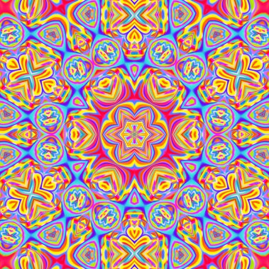 Parlak renkli karışık desenli parlak soyut arkaplan