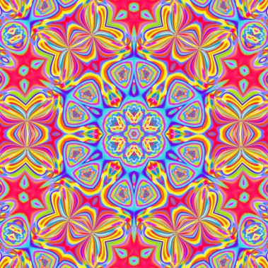 Parlak renkli karışık desenli parlak soyut arkaplan