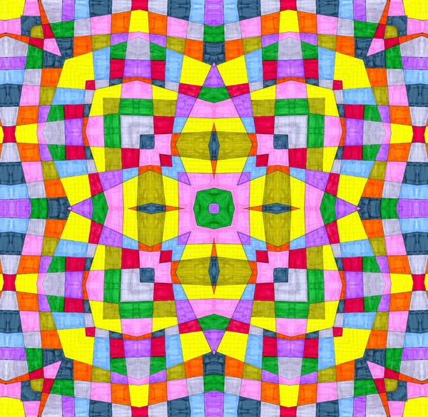 Sfondo Astratto Con Motivo Concentrico Multicolore Brillante — Foto Stock