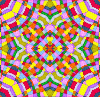 Parlak çok renkli eşmerkezli soyut arkaplan