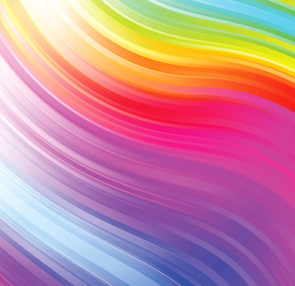 Абстрактный Яркий Фон Разноцветными Волнистыми Полосами — стоковое фото