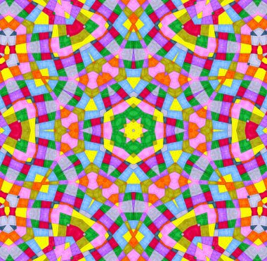 Parlak çok renkli eşmerkezli soyut arkaplan